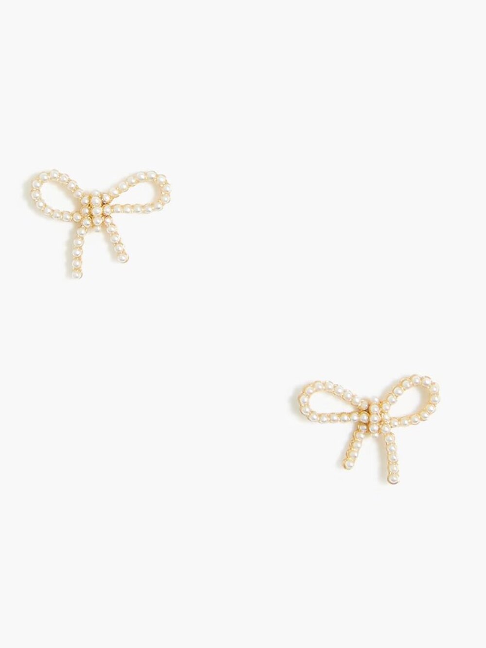 J. Crew Pearl Bow Stud Earrings/NWT